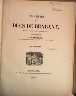 Les gestes des Ducs de Brabant, 3