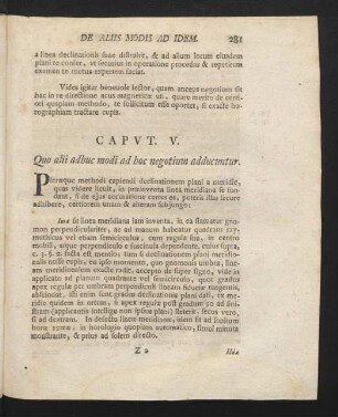 Caput V. Quo alii adhuc modi ad hoc negotium adducuntur.