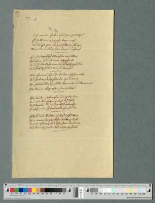 Ach, meine Gaben sind gar geringe!, Reinschrift, [Gedicht zum Namenstag von Therese von Droste-Hülshoff, Ende Oktober 1845]