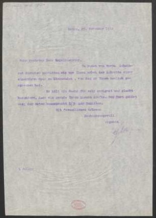Brief an Frantisek Neumann : 29.11.1912
