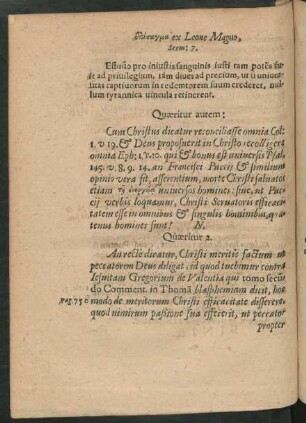 Quaeritur autem: