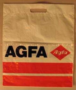 Einkaufsplastiktüte mit AGFA-Werbeaufdruck