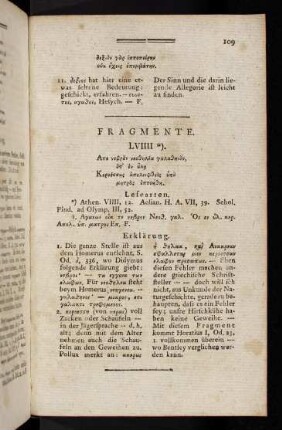 109-115, Fragmente