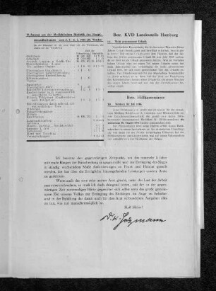 20. Meldung für Juli 1944.