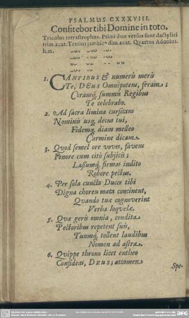 Psalmus CXXXVIII. Consiterbor tibi Domine in toto