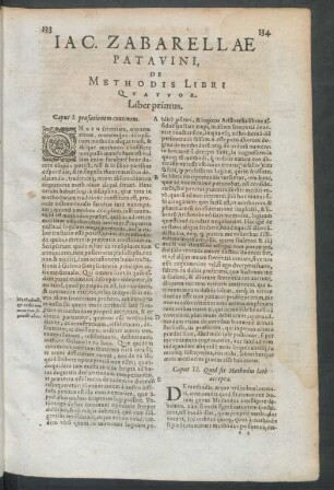 Iac. Zabarellae Patavini, De Methodis Libri Quatuor.