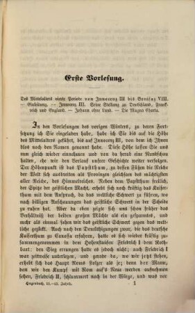 Vorlesungen über die Kirchengeschichte des Mittelalters, 2. Die christliche Kirche vom dreizehnten bis zum Ende des fünfzehnten Jahrhunderts : von Innocenz bis auf die Reformation