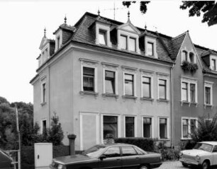 Kamenz, Bautzner Straße 75. Wohnhaus (2. H. 19. Jh.). Straßenansicht