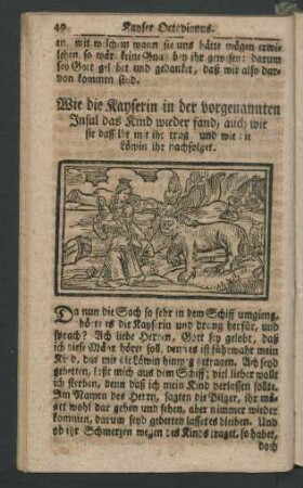 Wie die Kayserin in der vorgenannten Insul das Kind wieder ...