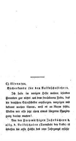 Literatur : Bücherkunde für den Volksschullehrer