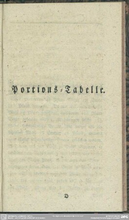 Portions-Tabelle