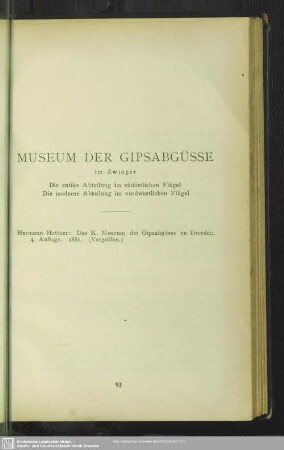 Museum der Gipsabgüsse im Zwinger