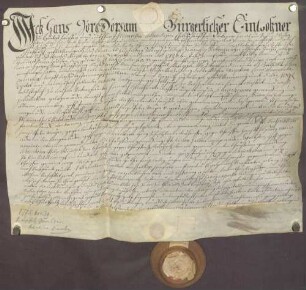 Hans Georg Dörsam von Leutershausen verschreibt sich gegenüber der Heidelberger Landschreiberei wegen 109 Gulden Kapital.