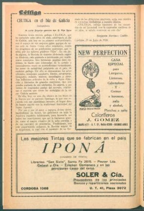 Céltiga en el Día de Galicia : Instantánea - Al culto Director-gerente don D. Rial Seijo