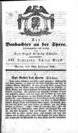 8. Stueck, 23. Februar 1857