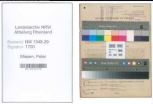Entnazifizierung Peter Miesen , geb. 07.05.1885 (Beamter)