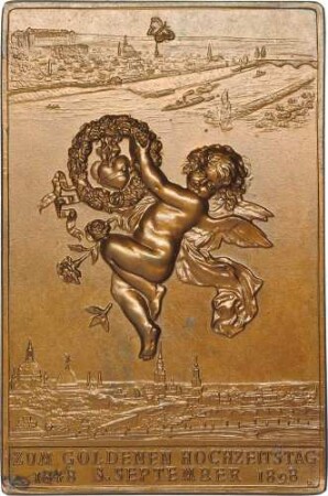 Goldene Hochzeit Hermann und Leontine Diller, geb. Walther - gewidmet von ihren Söhnen Hugo und Richard Diller