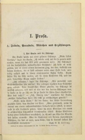 A. Fabeln, Parabeln, Märchen und Erzählungen
