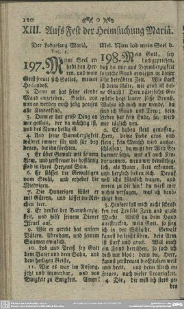 XIII. Aufs Fest der Heimsuchung Mariä