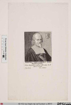 Bildnis Johann Christoph Eisen d. Ä.