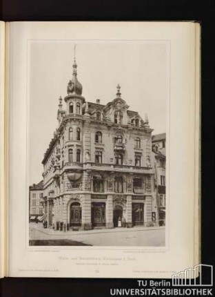 63. Wohn- und Geschäftshaus, Marktstrasse 5, Basel. Architekt: Baumeister H. Tamm, daselbst. Apartment and Business House at Basel. Maison d'habitation avec Magasins à Basel.