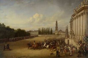 Parade in Potsdam im Jahre 1817