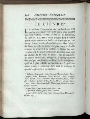 Le Lievre.