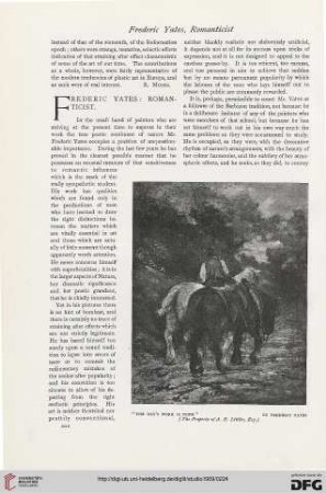 45: Frederic Yates : Romanticist