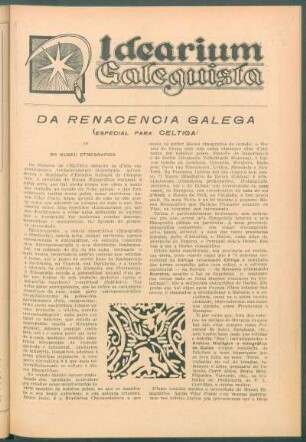 Idearium Galeguista : Da renacencia galega