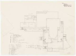 Staatstheater Kassel: Grundriss 1. OG 1:500