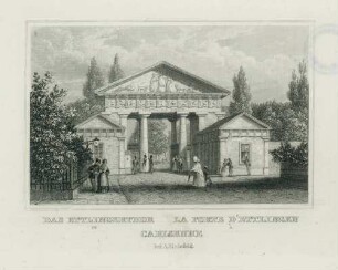 Das Ettlingerthor in Carlsruhe - La Porte d'Ettlingen à Carlsruhe