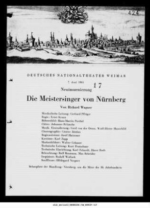 Die Meistersinger von Nürnberg