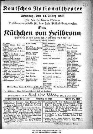 Das Käthchen von Heilbronn