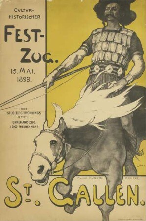 Kulturhistorischer Festzug 1899 St. Gallen