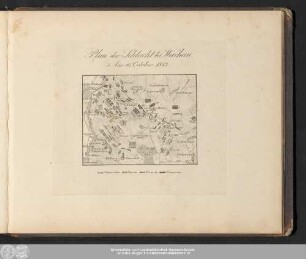 Plan der Schlacht bei Wachau. Am 16. October 1813.