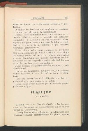 Al agua patos : (Sin alusión)