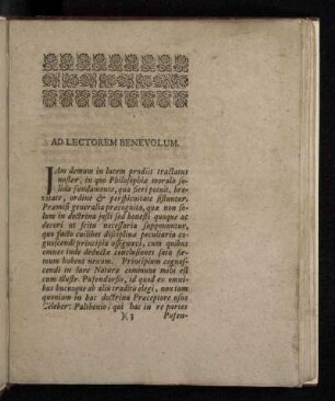 Ad Lectorem Benevolum.