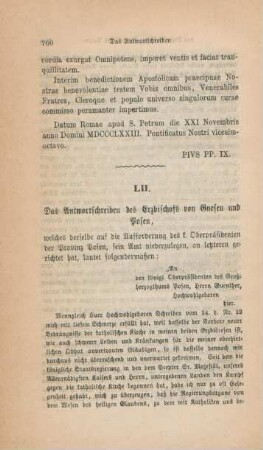 760-763 Das Antwortschreiben des Erzb. von Gnesen und Posen