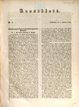 Morgenblatt für gebildete Leser. Kunstblatt. 1846