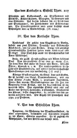 V. Vor dem Schlesischen Thore