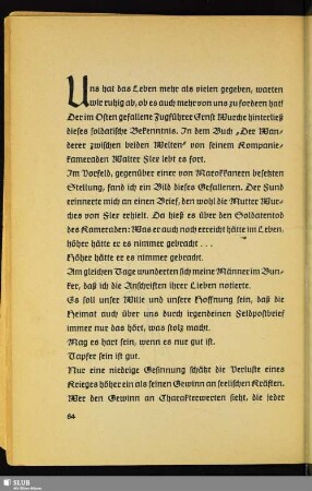 [Der letzte Feldpostbrief / Sittliche Kriegsgewinne / Stärker als das Schicksal]