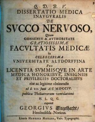 Diss. med. inaug. de succo nervoso