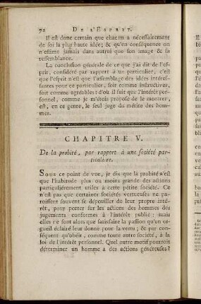 Chapitre V. - Chapitre VI.