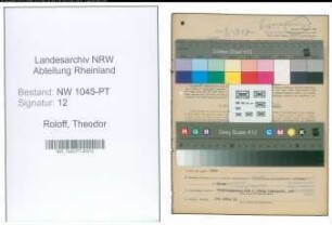 Entnazifizierung Theodor Roloff , geb. 04.06.1884 (Postbeamter)