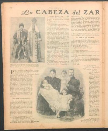 La cabeza del zar en el Kremlin