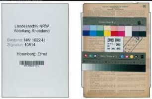 Entnazifizierung Ernst Hoemberg , geb. 23.03.1897 (Schneider)