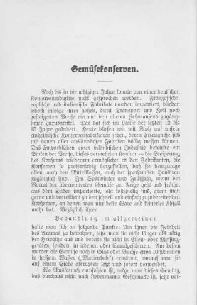 Gemüsekonserven.