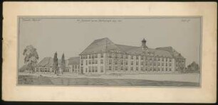 Knabenmittelschule, Stendal: Perspektivische Ansicht