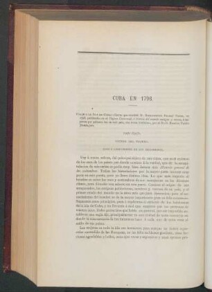 Cuba en 1897. - Carta cuarta: CCCXXX del viajero.