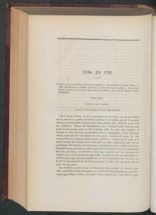 Cuba en 1897. - Carta cuarta: CCCXXX del viajero.